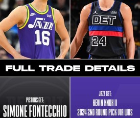 交易来了！爵士再次卖首发 活塞抢来意大利炮